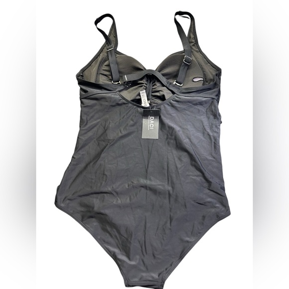 DACI retro cross front tummy control full bottom coverage one piece swimsuit NWT - Picture 4 of 9